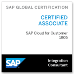 SAP-Certified-Integration-Associate-SAP-Cloud-for-Customer-1805